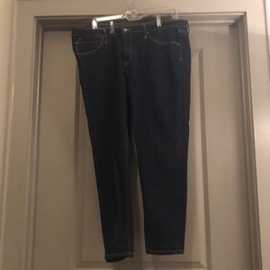 Mossimo Dark Wash Mid-Rise Jeggings